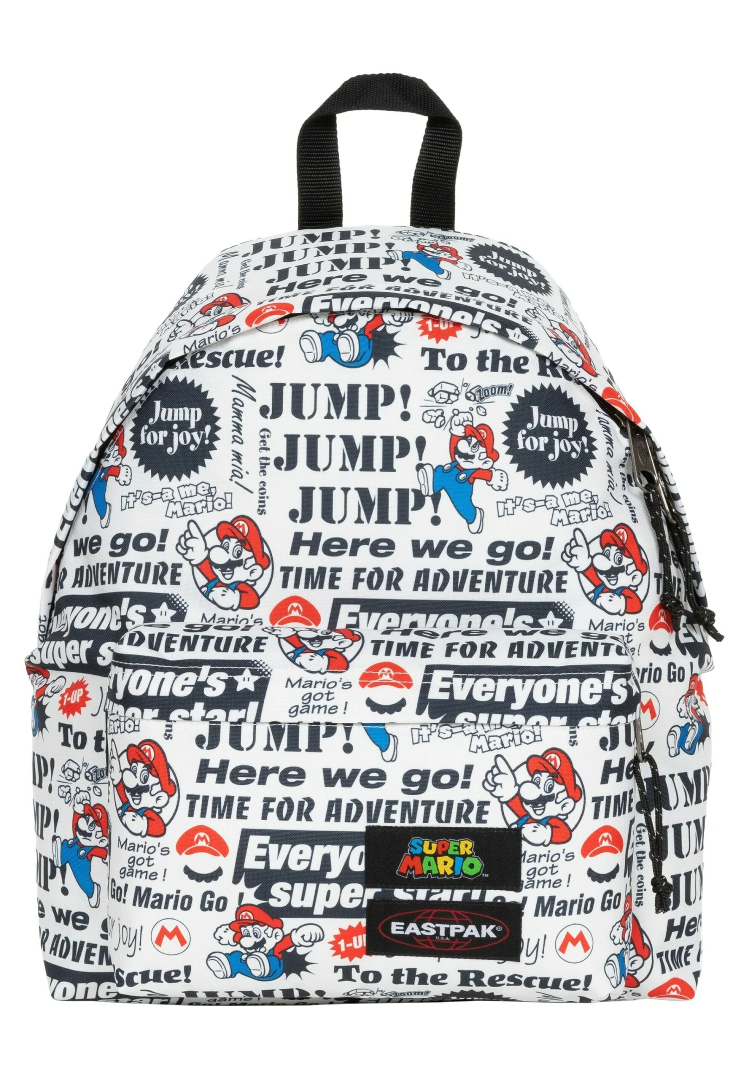 Eastpak Pak R - Sac À Dos - Blanc Noir Rouge 1 Eastpak Pak R - Sac À Dos - Blanc Noir Rouge