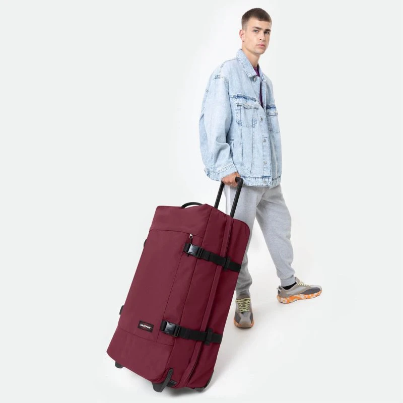 Eastpak Sac De Voyage Tranverz L 121 Litres Bushy Burgundy 7 Eastpak Sac De Voyage Tranverz L 121 Litres Bushy Burgundy – Image 7