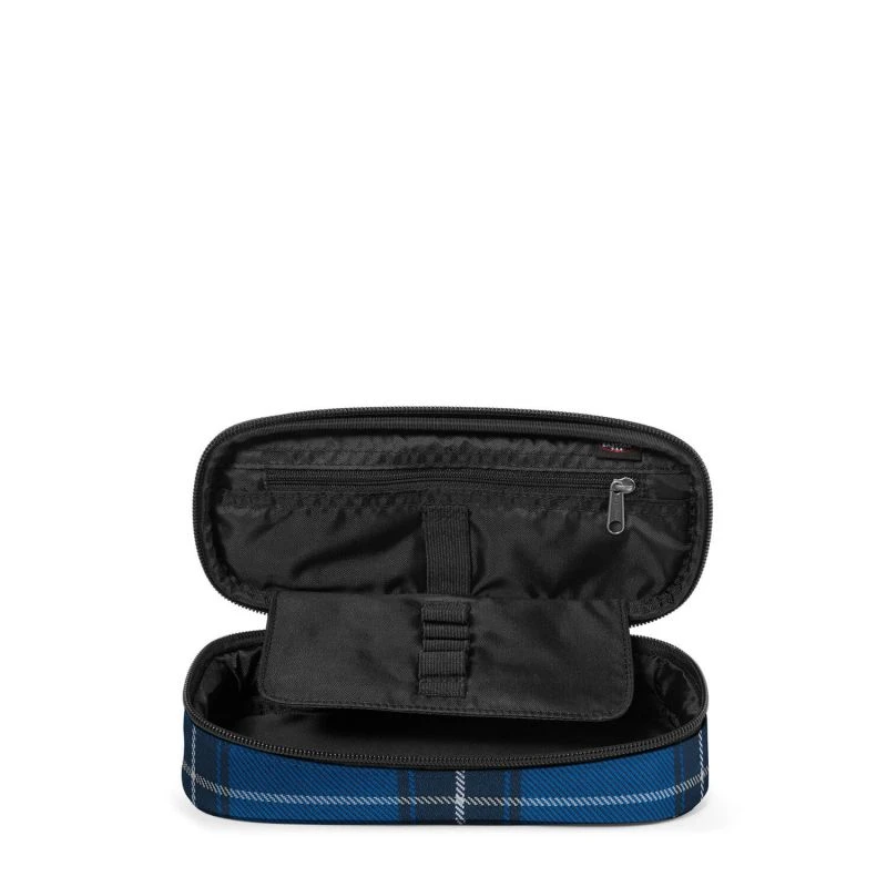 Eastpak Trousse Oval 22 Cm Checked Blue 2 Eastpak Trousse Oval 22 Cm Checked Blue – Image 2