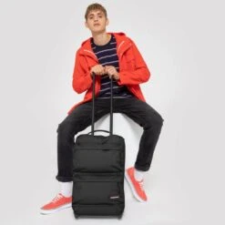 Eastpak Valise Cabine Souple Double Tranverz S 51 Cm Black -Eastpak Promos Magasin valise cabine souple double tranverz s 51 cm black 4