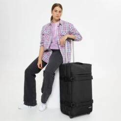 Eastpak Valise Souple Transit'R M 67 Cm Black -Eastpak Promos Magasin valise souple transit r m 67 cm black 3