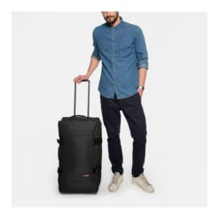 Eastpak Sac De Voyage à Roues Tranverz M 67 Cm Noir -Eastpak Promos Magasin valise souple tranverz m 67 cm 5